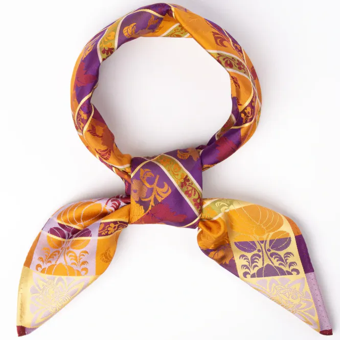 Hovedbilde Silkeskjerf - Mimmi, lilla/orange